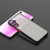 Samsung Galaxy A34 - Kılıf Arkası Buzlu Renkli Düğmeli Hux Kapak thumbnail 3