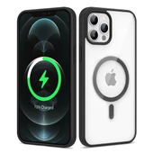 Apple iPhone 12 Pro - Kılıf Magsafe Wireless Şarj Özellikli Silikon Ege Kapak - 1