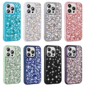 Apple iPhone 15 Pro Max - Kılıf Parlak Taşlı Tasarım Linea Diamond Kapak thumbnail 8