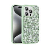 Apple iPhone 15 Pro Max - Kılıf Parlak Taşlı Tasarım Linea Diamond Kapak thumbnail 1