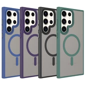 Samsung Galaxy S23 Ultra - Kılıf Mat Arka Yüzey Wireless Şarj Özellikli Flet Magsafe Kapak thumbnail 2