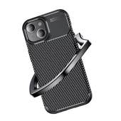 Apple iPhone 15 - Kılıf Auto Focus Karbon Negro Silikon Kapak thumbnail 2