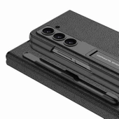 Samsung Galaxy Z Fold 5 - Kılıf Koruyucu Kalem Bölmeli Droga Kapak thumbnail 3