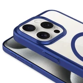 Apple iPhone 15 Pro Max - Kılıf Wireless Şarj Özellikli Sert PC Mat Riksos Magsafe Kapak thumbnail 4