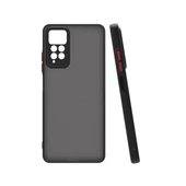 Xiaomi Redmi Note 12 Pro 4G - Kılıf Arkası Buzlu Renkli Düğmeli Hux Kapak thumbnail 1