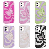 Apple iPhone 11 - Kılıf Sıvılı Simli Kelebekli Tasarım Vodena Kapak thumbnail 2