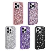 Apple iPhone 14 Pro Max - Kılıf Parlak Taşlı Tasarım Linea Kapak thumbnail 2