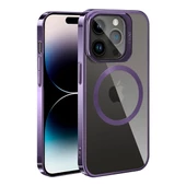 Apple iPhone 14 Pro - Kılıf Magsafe Şarj Özellikli Standlı Klon Kapak thumbnail 1