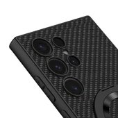 Samsung Galaxy S24 Ultra - Kılıf Wireless Şarj Özellikli Kıpta Standlı Magsafe Silikon Kapak thumbnail 2