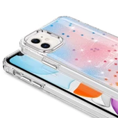 Apple iPhone 11 - Kılıf Simli Desenli Parlak Task Kapak thumbnail 2