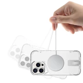 Apple iPhone 15 Pro - Kılıf Magsafe Şarj Özellikli T-Max Standlı Kapak thumbnail 4