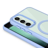 Samsung Galaxy S23 FE - Kılıf Wireless Şarj Özellikli Krom Magsafe Silikon Kapak thumbnail 6