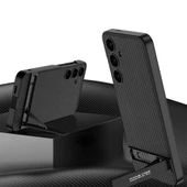 Samsung Galaxy S24 - Kılıf Kamera Korumalı Leather Dikey Standlı Ays Kapak thumbnail 3