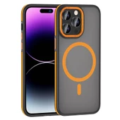 Apple iPhone 14 Pro - Kılıf Magsafe Şarj Özellikli Mat Görünümlü Ant Kapak thumbnail 1