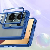 Xiaomi Redmi Note 13 Pro 4G - Kılıf Arkası Şeffaf Kamera Çevresi Parlak Zıt Renkli Flora Kapak thumbnail 3