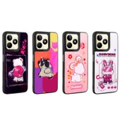 REALME C55 4G - Kılıf Parlayan Kabartmalı İkonik Figürlü Amas Silikon Kapak thumbnail 5