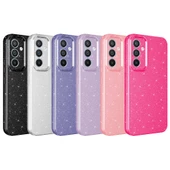 Samsung Galaxy S24 - Kılıf Kamera Korumalı Simli Lüks Koton Kapak thumbnail 2