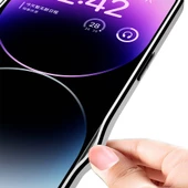 Apple iPhone 14 Pro - Kılıf Ultra İnce Kamera Korumalı PC + Deri Arka Yüzey X-Pro Kapak thumbnail 4