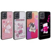 Samsung Galaxy A51 - Kılıf Parlayan Kabartmalı İkonik Figürlü Amas Silikon Kapak thumbnail 2