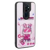 Oppo A9 2020 - Kılıf Parlayan Kabartmalı İkonik Figürlü Amas Silikon Kapak thumbnail 2