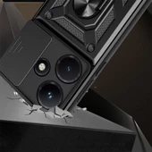 İnfinix Hot 30i - Kılıf Magnetik Standlı Kamera Korumalı Sürgülü Vega Kapak thumbnail 2