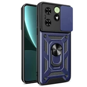 Tecno Spark 20C - Kılıf Magnetik Standlı Kamera Korumalı Sürgülü Vega Kapak - 1