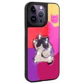 Apple iPhone 14 Pro Max - Kılıf Parlayan Kabartmalı İkonik Figürlü Amas Silikon Kapak thumbnail 5