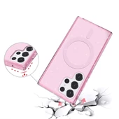 Samsung Galaxy S23 Ultra - Kılıf Magsafe Şarj Özellikli Parlayan Simli Saydam Renkli Allstar Kapak thumbnail 4