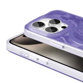 Apple iPhone 15 Pro Max - Kılıf Magsafe Şarj Özellikli Fırça Boya Desenli Palet Kapak - 2
