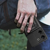 Tecno Camon 20 Pro 4G - Kılıf Magnetik Standlı Kamera Korumalı Sürgülü Vega Kapak thumbnail 5