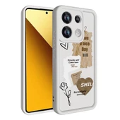 Xiaomi Redmi Note 13 Pro 4G - Kılıf Kamera Korumalı Baskılı Arka Yüzey Klas Kapak - 1