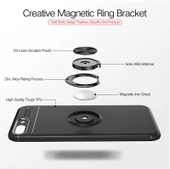 Apple iPhone 7 Plus - Kılıf Yüzüklü Karbon Ravel Silikon Kapak thumbnail 8