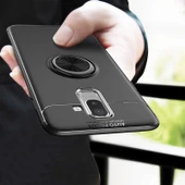 Samsung Galaxy J8 - Kılıf Yüzüklü Karbon Ravel Silikon Kapak thumbnail 2