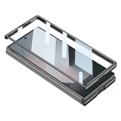 Samsung Galaxy Z Fold 6 - Kılıf Ultra İnce Kamera Korumalı PC + Deri Arka Yüzey X-Pro Kapak thumbnail 3