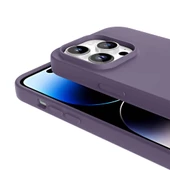 Apple iPhone 14 Pro - Kılıf Magsafe Şarj Özellikli Sıvı Teknolojili Silinebilir Sert Kivi Kapak thumbnail 3