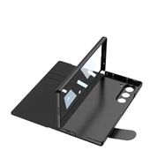 Samsung Galaxy Z Fold 6 - Kılıf Kamera Korumalı Kartlıklı Kalem Bölmeli Kıpta Marble Drago Kılıf thumbnail 7