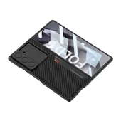 Samsung Galaxy Z Fold 6 - Kılıf Kamera Korumalı Karbon Fiber Arka Yüzey Kartlıklı Kıpta Sert Kapak thumbnail 2