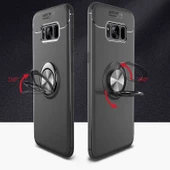 Samsung Galaxy S8 Plus - Kılıf Yüzüklü Karbon Ravel Silikon Kapak thumbnail 7