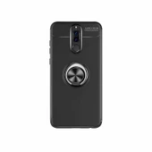 Huawei Mate 10 Lite - Kılıf Yüzüklü Karbon Ravel Silikon Kapak - 1