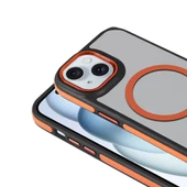 Apple iPhone 14 - Kılıf Magsafe Şarj Özellikli Mat Görünümlü Solo Kapak thumbnail 2