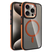 Apple iPhone 15 Pro - Kılıf Magsafe Şarj Özellikli Mat Görünümlü Solo Kapak thumbnail 1