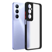 Realme C65 4G - Kılıf Arkası Buzlu Renkli Düğmeli Hux Kapak thumbnail 2