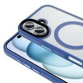 Apple iPhone 16 Plus - Kılıf Mat Arka Yüzey Wireless Şarj Özellikli Flet Magsafe Kapak thumbnail 7