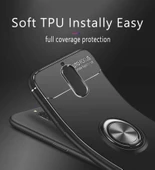 Huawei Mate 10 Lite - Kılıf Yüzüklü Karbon Ravel Silikon Kapak - 2