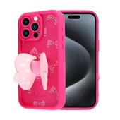 Apple iPhone 15 Pro Max - Kılıf Kamera Korumalı Figür Tasarımlı Kapya Kapak - 3