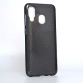 Samsung Galaxy A20 - Kılıf Simli Koruyucu Shining Silikon thumbnail 1