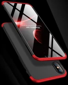 Apple iPhone XS Max 6.5 - Kılıf Parmak izi Yapmayan 3 Parça Ays Kapak thumbnail 5