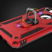 Apple iPhone 8 Plus - Kılıf Yüzüklü Zırh Tank Vega Kapak thumbnail 4