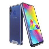 Samsung Galaxy M20 - Kılıf Şeffaf Sert Koruyucu Gard Silikon thumbnail 1