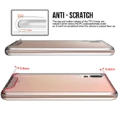 Huawei P20 Pro - Kılıf Şeffaf Sert Koruyucu Gard Silikon thumbnail 3